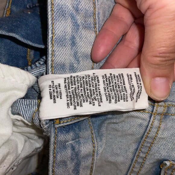 Avec Les Filles Womens Jeans Size 29 High Rise Light Wash Blue Denim Cotton - Picture 8 of 11